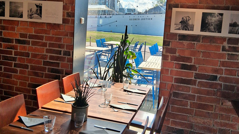 Suomen joutsen Göranin ikkunasta nähtynä