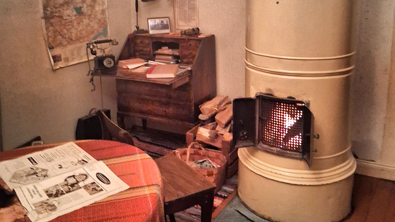 Kuralan kylämäen talo sisältä