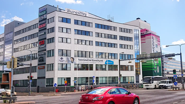 Erilaisten cityjen kiinteistökompleksi